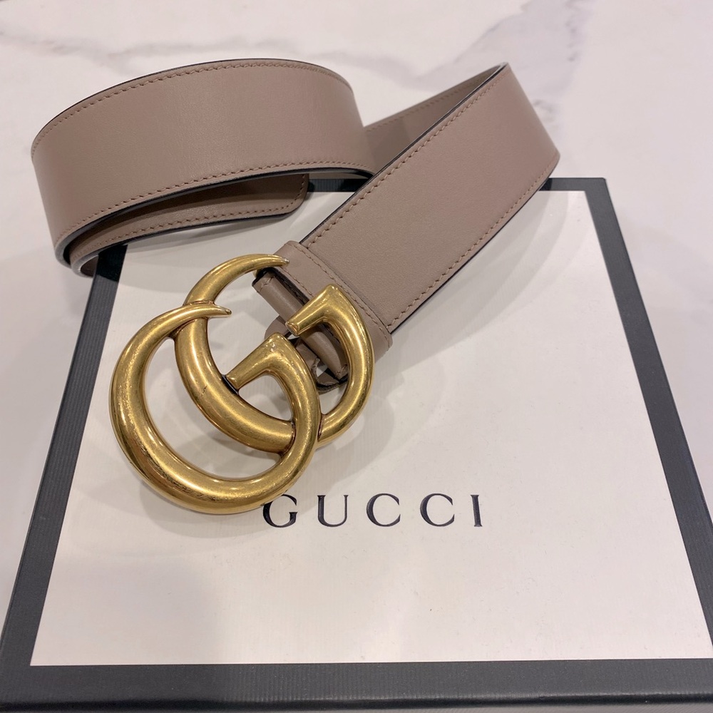 Authentic Women's Gucci Dusty Pink Belt sz 80